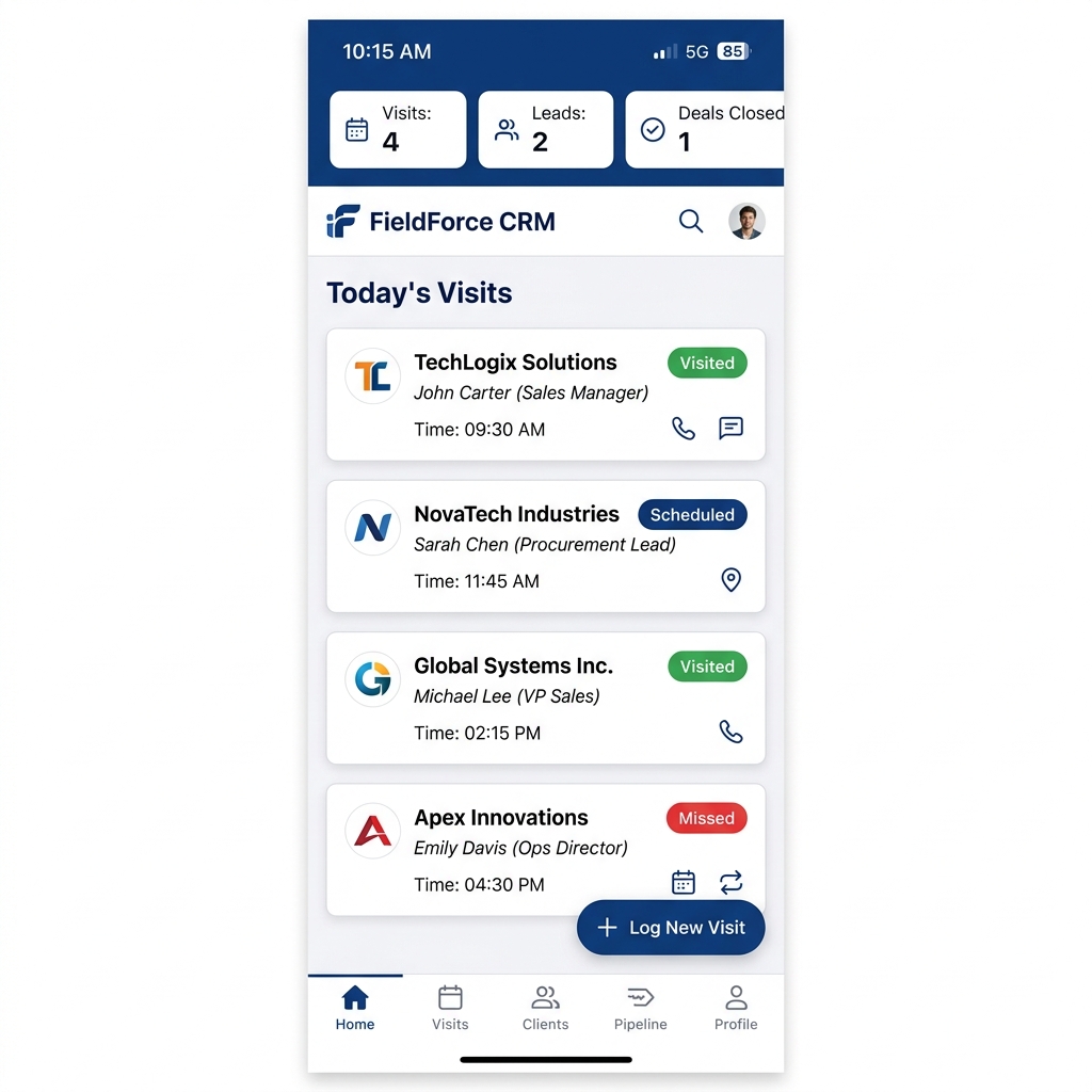 CRM & Sales App design