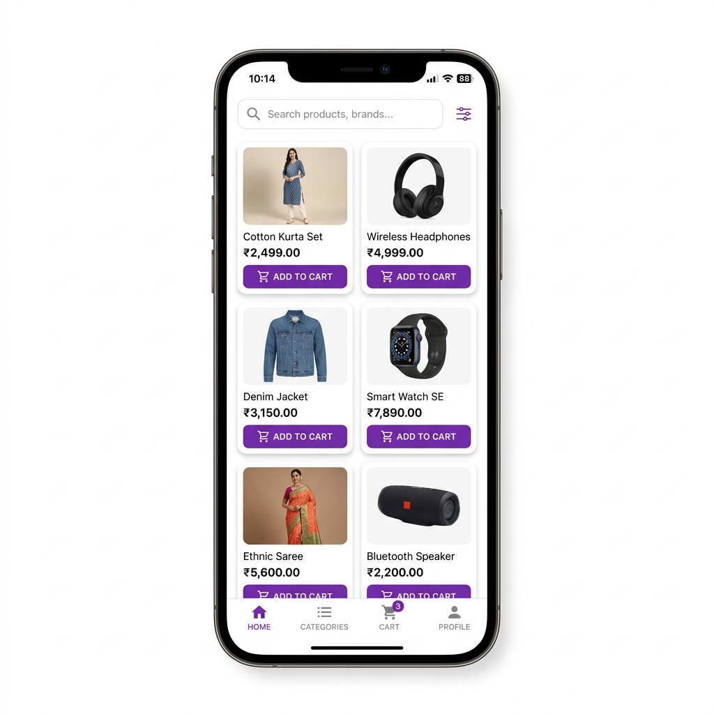 Shopping App design