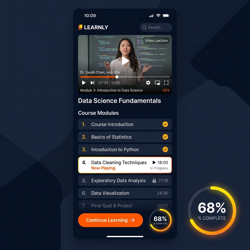 E-Learning App design