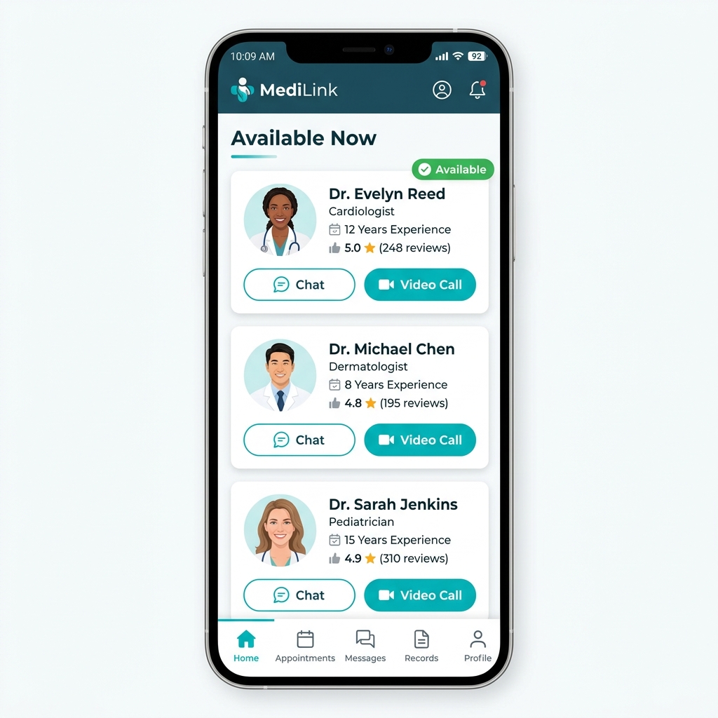 Health & Telemedicine App design