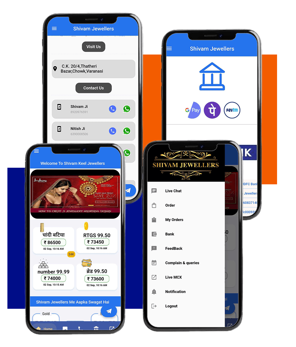 gold and silver jewellery rate app development company